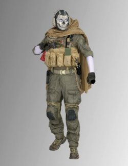 COD - Ghost Jawbone Outfit for Genesis 8 Male