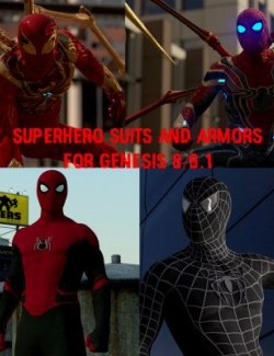 Superhero Suits for Genesis 8-8.1