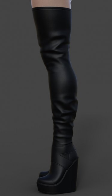 Long Platform Boots for Genesis 8 Female | 3d Models for Daz Studio and ...