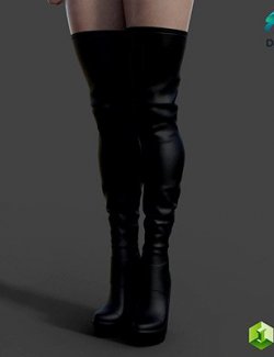 Long Platform Boots for Genesis 8 Female