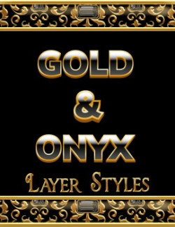 Gold and Onyx Photoshop Layer Styles