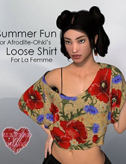 Summer Fun Add-On for AO's Loose Shirt for La Femme