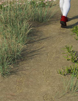 Tracks and Footprint Decals for Daz Studio