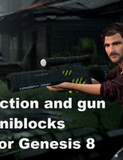 21 Action and Gun Aniblocks for Genesis 8
