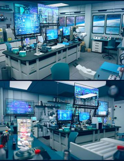 Sci-Fi Marine Research Lab