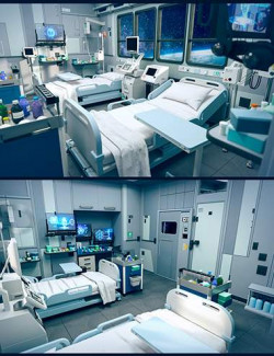 Sci-Fi Marine Patient Room