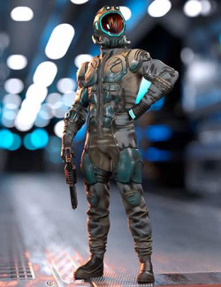 Lost in Space Sci-Fi Outfit for Genesis 9