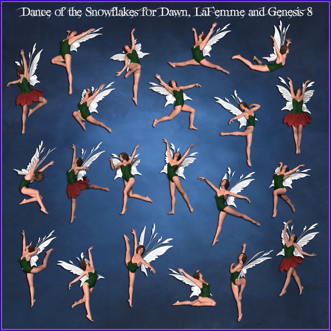 Click here to see preview images for "Dance of the Snowflake Fairies" Dance of the Snowflake Fairies