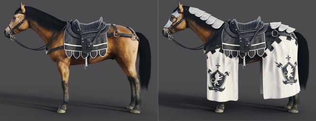 dForce Horse Hair for the Daz Horse 3