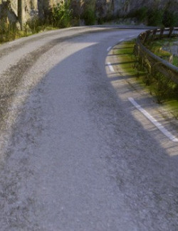 3D Scenery: Road Curve