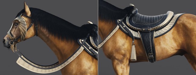 dForce Horse Hair for the Daz Horse 3