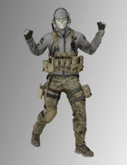 COD - Ghost Classic Outfit for Genesis 8 Male