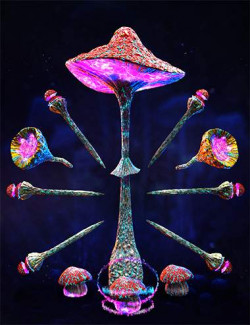 NDFP Mushroom Staffs for Genesis 9 and 8