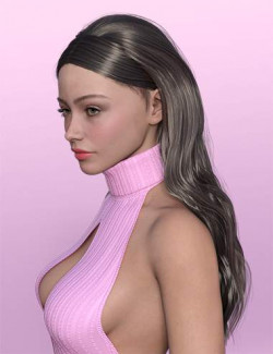 Kitty Cat Night Long Hair for Genesis 9