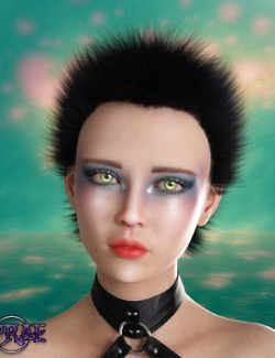 Prae-Rebel Hair For G8 G9 Daz