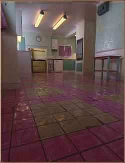 Aged Retro Vinyl Tile Iray Shaders