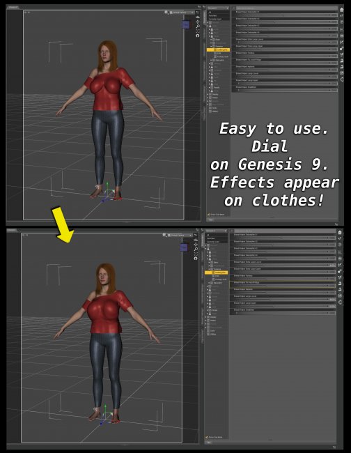 Daz Studio 3D Sy Clothing Fit Helper Genesis 8 Female Model