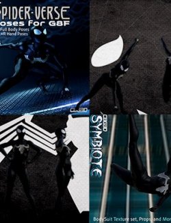 Symbiote Bodysuit and Pose Bundle for G8F