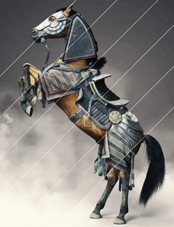 dForce Mongolian Style Horse Armor Texture Add-On