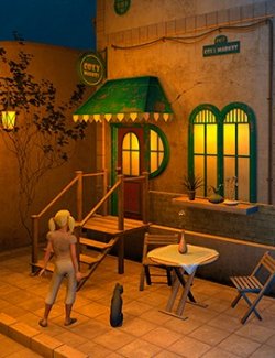 Cozy little store set for Daz Studio