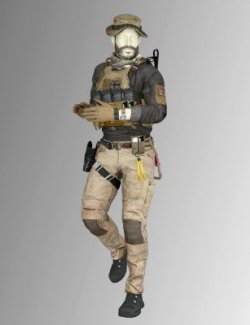 COD - Cpt. Price Dessert Outfit for Genesis 8 Male
