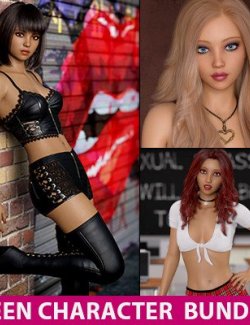 Genesis 8 Female Teen Character Bundle