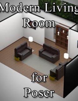 Modern Living Room for Poser