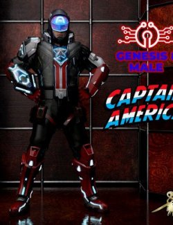 Cyber Captain America Outfit for G8M