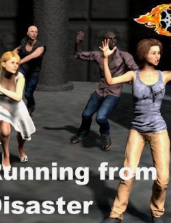 20 Running From Disaster Animations for Genesis 8-8.1