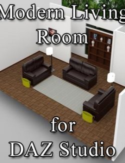 Modern Living Room for DAZ Studio