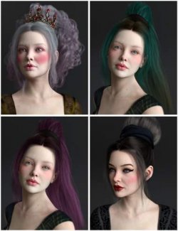 Updo of Fantasy Hair Color Expansion