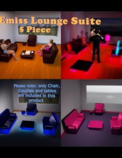 Emiss Lounge Suite for Daz Studio