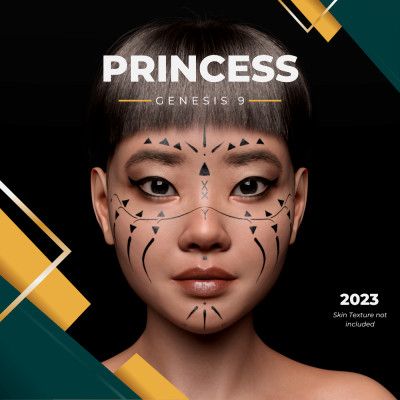 Click here to see preview images for "Princess, Asian Character Morph for Genesis 9 Female" Princess, Asian Character Morph for Genesis 9 Female