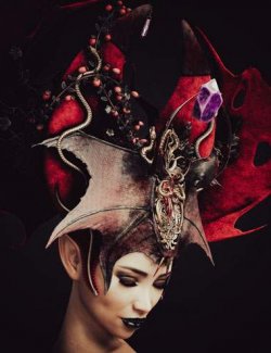 Doamna Dracula Headdress For Genesis 9.8.1,8