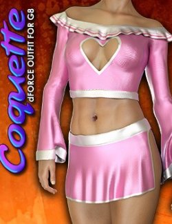Exnem dForce Coquette Outfit for Genesis 8 Female
