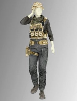 COD - Charly SAS Outfit for Genesis 8 Female