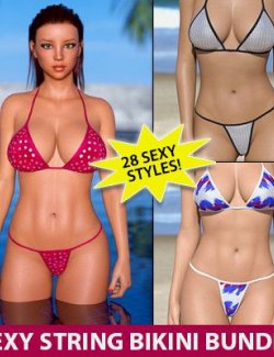 Sexy String Bikini Bundle for Genesis 8 Female