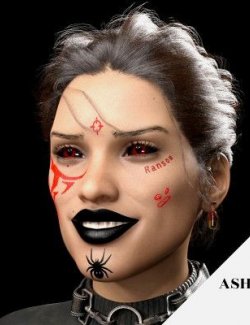 Seeker Face Tattoos for Genesis 3, 8 and 8.1