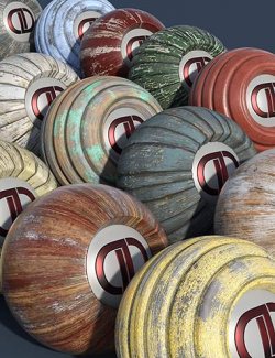 DD PBR Painted Wood Shaders for Iray Vol 2