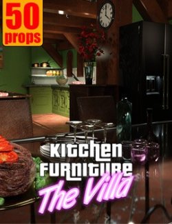 The Villa - KITCHEN FURNITURE for Daz Studio