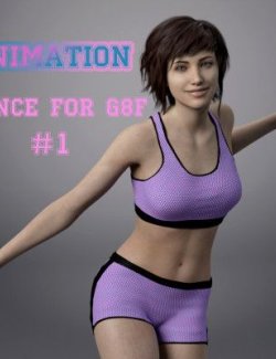 Animations. Dance #1 for Genesis 8