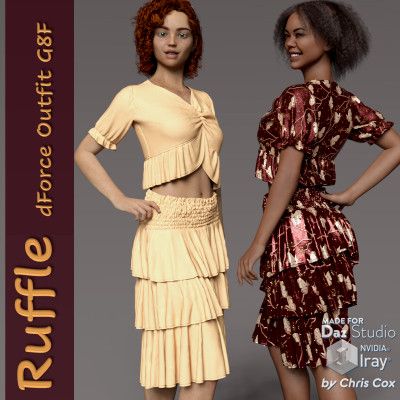 Ruffle dForce Outfit for G8F