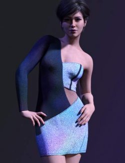 dForce Fantasy Holo Outfit for Genesis 9 and 8 Females