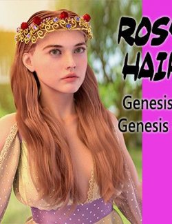 Rosy Hair for Genesis 8 and Genesis 8.1 Female