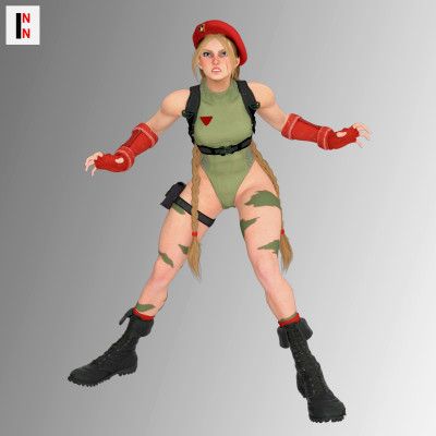 SF6 Cammy For G8F  3d Models for Daz Studio and Poser