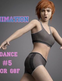 Animations. Dance #5 for Genesis 8