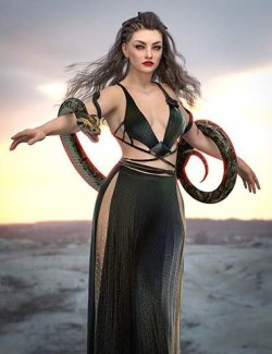 dForce Siren of Snakes Outfit for Genesis 9