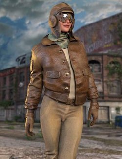 Retro Aviator Outfit for Genesis 9