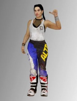 Dead Island 2 - Carla with Outfit 01 for Genesis 8 Female