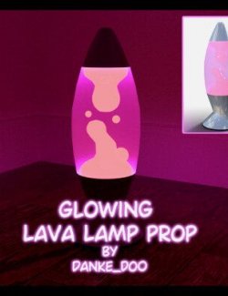 Glowing Lava Lamp Prop for DAZ3D